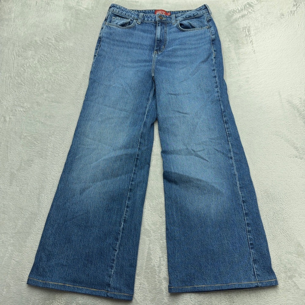 Johnny Was Sasson Jeans Womens 29 Blue Wide Leg High Rise Vintage Wash Denim